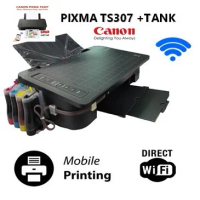 เครื่องปริ้น printer Canon Pixma TS307 wifi ปริ้นไร้สายผ่านมือถือได้ ไม่ติดแท้ง One