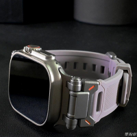 【新款】探險者系列橡膠錶帶 運動錶帶 適用蘋果手錶Ultra 2 49mm防水錶帶 9代8 7 44 45mm
