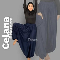 Celana Harem Rok Sirwal Bawahan Yoga Nyaman untuk Santai & Meditasi navy