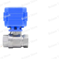 New Miniature Electric Ball Valve Stainless Steel 304 Electric Two-Way Valve Two-Way Water Control Valve Full Diameter