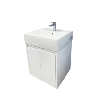 【TOTO】TOTO瓷盆L710CGUR+PVC發泡板雙門浴櫃組(不含龍頭及配件)