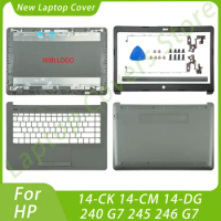 Laptop Parts Replace For HP 14-CK 14-CM 14-DG 240 G7 245 246-G7 TPN-I131 LCD Back Cover Bezel Palmrest Bottom HingeCover New Lid