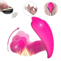 Mini Finger Vibrator G Spot Clitoris Stimulator Vibrators for Women Clitoris Remote Butterfly Vibrator Clit, vibrating panties