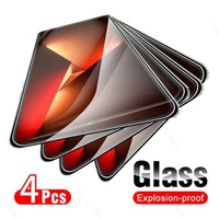 4Pcs Glass For Tecno Pova 5 4G Tempered Glass Tecon Pova5 Pro Pova5Pro 5Pro Screen Protector LH7n LH8n 6.78'' 2023 Protect Film