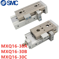 MXQ16L-30 MXQ16-30A MXQ16-30AS MXQ16-30AT MXQ16-30ใหม่ SMC ของแท้สไลด์คู่มือกระบอกนิวเมติก
