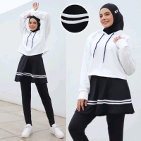 Gratis ongkir Legging Rok list Jumbo Standar untuk Olahraga Wanita - Panjang joybasic Sport Nyaman T
