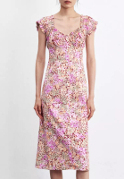 Urban Revivo Floral Print Bustier Dress