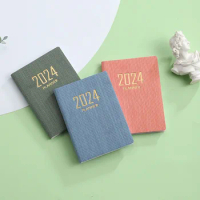 2024 A7 Notebook Weekly Planner Notebooks Diary To Do List Pocket Note Book Diario Calendar Office Papelaria Notepad
