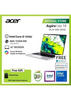 ACER LAPTOP ASPIRE LITE 14 AL14-53M-36GD 14" WUXGA INTEL CORE I3-1315U RAM 8GB STORAGE 512GB SSD INT