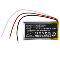 CS Wireless Headset Battery For Shure AEC501730 Fits Shure RMCE-BT2 180mAh CS-SHT200SL