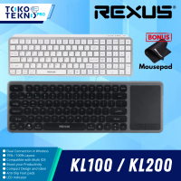 Rexus KL100 / KL150 / KL200 Dual Connection Wireless Office Keyboard Garansi Resmi