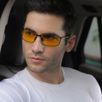 Sunglass Polarized Driving Glasses Color Night-vision Goggles Cycling Road Kask Bicchieri Men Shades