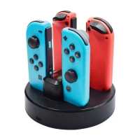 Portable Accessories For Switch Controller Charger Dock Station For Switch Joy-con Adapter Support 4 Joy-con Charging