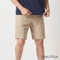 【NAUTICA】男裝 涼夏舒適休閒短褲(卡其)