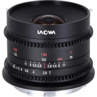 Venus Optics Laowa 9mm T2.9 Zero-D Cine Lens for Sony-E Canon RF FUJIFILM X Leica L Micro 4 3 Nikon Z Mount