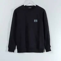 Sweater BALMAIN BAND TAPE TEXT SHOULDER BLACK SWEATSHIRT 100% ORIGINAL Size S