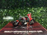 1/64 MoreArt 街景人偶 Harley Davidson with Figure MO642045【MGM】