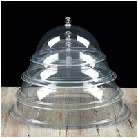 透明長方形防塵蓋圓形食品蓋蛋糕罩餐蓋托盤蓋點心罩塑料蓋面包蓋