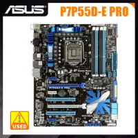 ASUS P7P55D-E PRO Motherboard 1156 Motherboard DDR3 Intel P55 Support Core i7 875K i5 655K Processor 16GB 1333 MHz PCI-E X16 ATX