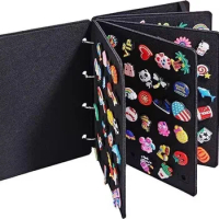shoe charms organizer storage books 4 pages display portable travelling bag gift buckles