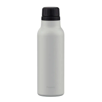 【Peacock 日本孔雀】氣泡水 汽水 碳酸飲料 專用 316不鏽鋼保溫杯800ML-雪灰白(抗菌加工)(保溫瓶)