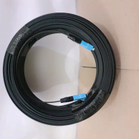 Kabel Fiber Optik Dropcore Panjang 50m Precon 1 Core 3 Seling Siap Pakai Konektor SC UPC untuk Indih