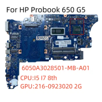 6050A3028501-MB-A01 For HP Probook 650 G5 Laptop Motherboard CPU I5-8365U I7-8665U SWG 2G L58727-601 L58729-601