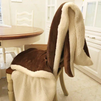 Winter Wool Blanket Ferret Cashmere Blanket Warm Blankets Fleece Plaid Super Warm Soft Throw On Sofa Bed 7A0808