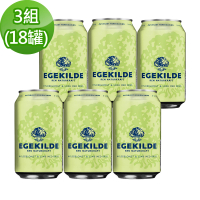 【Egekilde 伊克萊】接骨木萊姆香氛氣泡礦泉水330mlx6入X3組(共18入)