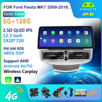 Carplay Android For Ford Fiesta 2009 - 2016 Car Radio Stereo Multimedia Player GPS Navigation 4G DSP