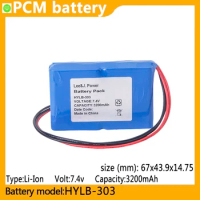 HYLB-303 capacity 3200mAh 7.4V li-ion battery suitable for, HYLB-303, GB/T 18287-2000, Session chara