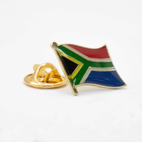 SOUTH AFRICA 南非 國徽別針 金屬飾品 國旗別針 國徽胸章 國旗胸針 精美 遊學