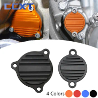Motorcycle CNC Oil Filter Guard Cap Oil Pump Cover For KTM EXC EXCF SXF XCF XCW 250 350 450 2009-2021 For Husqvarna FC FE FS FX