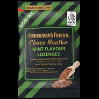 Fisherman's Friend permen bebas gula pelega tenggorokan sugar free lozenges 25g ED 2029 choco mint