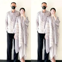 Batik Couple Grey | Kebaya Grey | Couple Batik | Kebaya Couple | Kemeja Couple | Tunik Couple | Gami