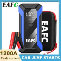 1200A Car Jump Starter Power Bank Emergency Battery Booster Diesel Gasoline Car LED Display 12V Mini Starter PowerBank Starting