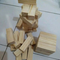 Balok Kayu Jati Belanda 10x10 Panjang 30cm Balok Pinus Kayu Jati Belanda