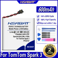 HSABAT 600mAh WT-TTS3 Battery For TomTom Spark 3 Cardio GPS Smart Watch Smartwatch PP332727 Batteries
