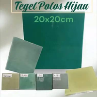 Tegel Retro Polos Ubin Lantai Klasik Warna Hijau Ukuran 20x20cm