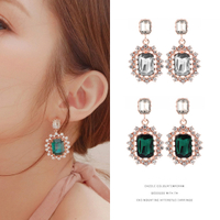 梨花HaNA 韓國她的私生活珠寶方鑽華麗派對耳環