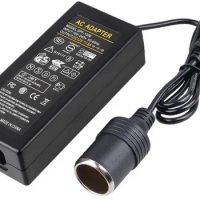 12V6A 72W Power convert AC 110V-240V input TO DC 12V 6A output adapter car power supply cigarette lighter converter