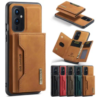 Detechable Magnetic Leather Phone Case For OnePlus 9 Pro 9R 9RT Wallet Card Cover For OnePlus Nord 2 One Plus Nord 200 Coque