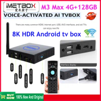 2024 new Imetbox m3 max 4gb 128gb vioce control 2.4G/5G dual wifi 8k hdr smart tv box Japan SG USA Canada pk Svicloud evpad