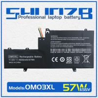 New OM03XL Laptop Battery For HP Elitebook x360 1030 G2 863167-171 863167-1B1 HSN-I04C HSTNN-IB7O 15-AX015TX 11.55V 57Wh 4935mAh