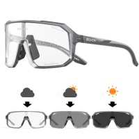 SCVCN Photochromic Cycling Glasses Bike Mountain Bicycle Golf UV400 Sunglasses Sport Protection Glasses for Men Women Baseball