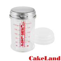 【CakeLand】日本撒糖粉刻度附蓋計量罐(日本製) (NO-81)
