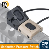 WADSN Tactical Modbutton Pressure Switch Fit WADSN M300 M600 Flashlight 20mm Rail MLOK KEYMOD PEQ DBAL NGAL 2.5Crane Plug Laser