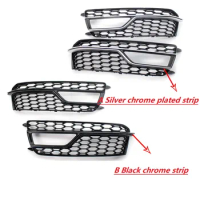 Front bumper grille fog lamp cover For Audi A5 S5 2013-2017
