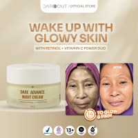 DAREOUT Night Cream Dare Advance Night Cream 20gr | Krim Malam | HPR + Kakadu Plum | Mencerahkan | M