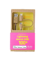 สาย Micro USB&Lightning (1 m.) รุ่น Danboard Lightning & Micro USB